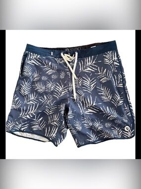 Vuori cruise board shorts Palm-Print Men’s Swim Trunks Sz 36